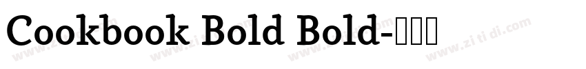 Cookbook Bold Bold字体转换